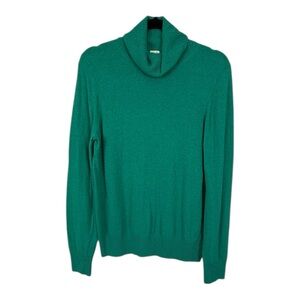 J. Crew Green Turtleneck Sweater